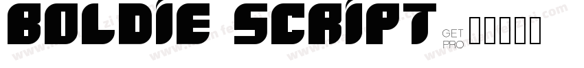 Boldie Script字体转换